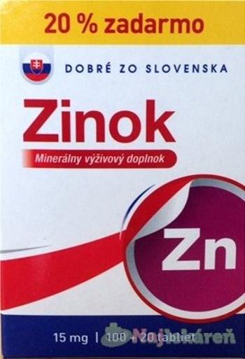 Dobré zo Slovenska Zinok 15 mg 120 tabliet