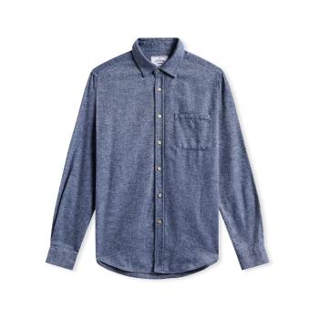 Portuguese Flannel  Teca Shirt - Indigo  Košele s dlhým rukávom Modrá