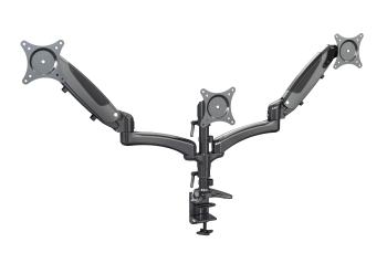 K&M 23878 Triple monitor mount Black