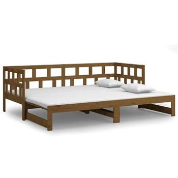 Výsuvná posteľ medovo hnedá masívna borovica 2× (90 × 200) cm, 820225