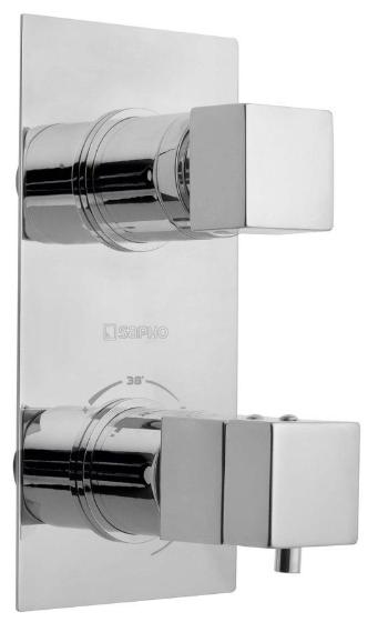 SAPHO - LATUS podomietková sprchová termostatická batéria, 2 výstupy, chróm 1102-85