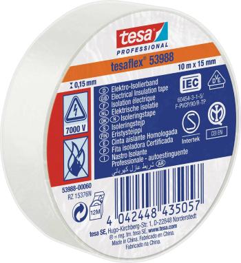 tesa  53988-00060-00 izolačná páska tesa® Professional biela (d x š) 10 m x 15 mm 1 ks