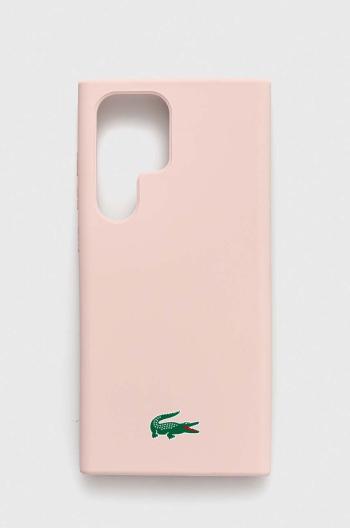 Puzdro na mobil Lacoste Galaxy S23 Ultra S918 ružová farba