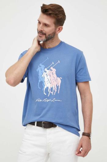 Bavlnené tričko Polo Ralph Lauren s potlačou