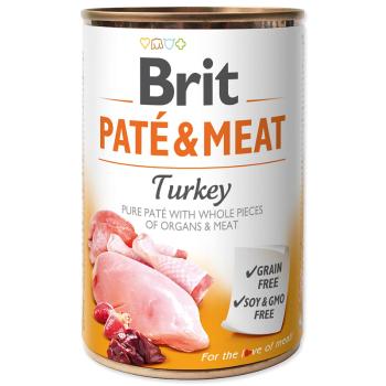 Konzerva BRIT Paté & Meat Turkey 400 g