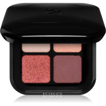 KIKO Milano New Bright Quartet paletka očných tieňov odtieň 03 Burgundy Variations 3.5 g