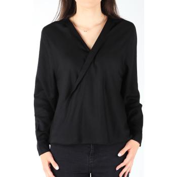 Wrangler  L/S Wrap Shirt Black W5180BD01  Košele a blúzky Čierna