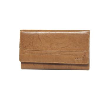 Lagen Dámska peňaženka kožená W-2025 Svetlo hnedá