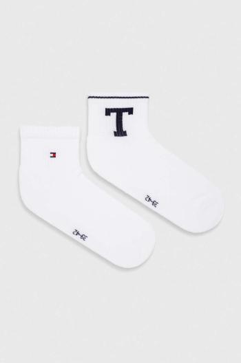 Ponožky Tommy Hilfiger 2-pak pánske, biela farba