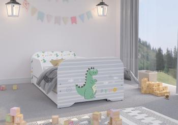 Detská posteľ MIKI 160 x 80 cm - Dino posteľ + úložný priestor