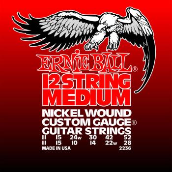 Ernie Ball Medium 12-String Nickel Wound Electric Guitar Strings