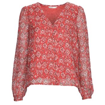 Only  ONLHARPER L/S LUREX TOP  Blúzka Červená