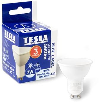 TESLA  LED GU10, 7W, 560 lm, 6500 K studená biela (GU100760-7)