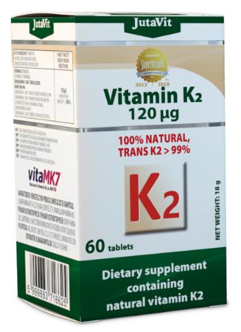 Jutavit Vitamín K2 prírodný 120 µg 60 tabliet