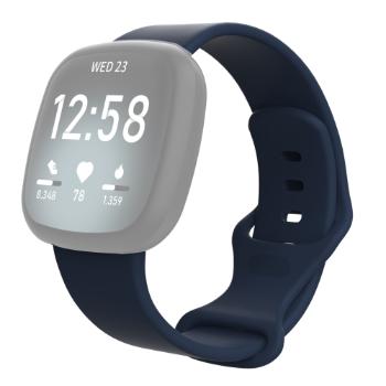 BUTTERFLY Silikónový remienok pre Fitbit Versa 3 / Fitbit Sense tmavomodrý