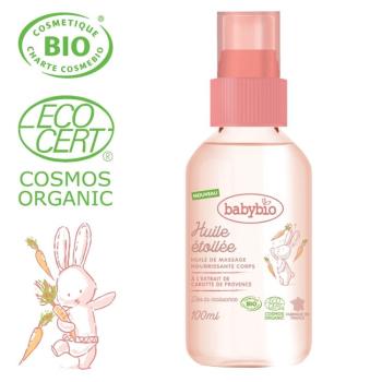 BABYBIO Masážne BIO olejček pre bábätká od narodenia 100 ml