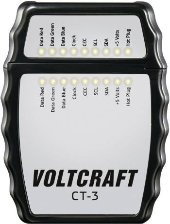 tester káblov VOLTCRAFT CT-3   Určený pre Kábel HDMI typu A,