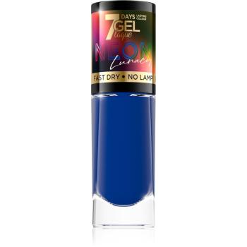 Eveline Cosmetics 7 Days Gel Laque Neon Lunacy neónový lak na nechty odtieň 85 8 ml