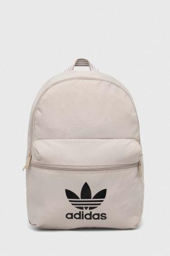 Ruksak adidas Originals béžová farba, veľký, s potlačou