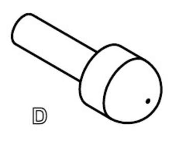 PTR 1015-D-0.7N-AU-0.65C presný testovací hrot