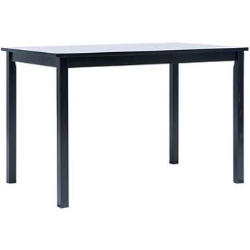 Jedálenský stôl čierny 114 × 71 × 75 cm masívny kaučukovník (247364)