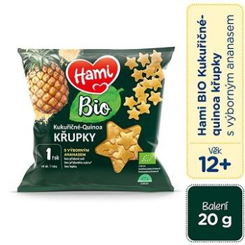 Hami Bio kukuričné-quinoa chrumky s ananásom 20 g, 12+ (8590340173578)