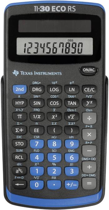 Texas Instruments TI-30 ECO RS školský počítač čierna Displej (počet miest): 10 solárny pohon (š x v x h) 71 x 13 x 147