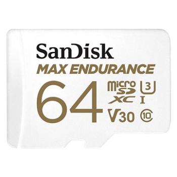 SanDisk microSDXC 64GB Max Endurance + SD adaptér (SDSQQVR-064G-GN6IA)