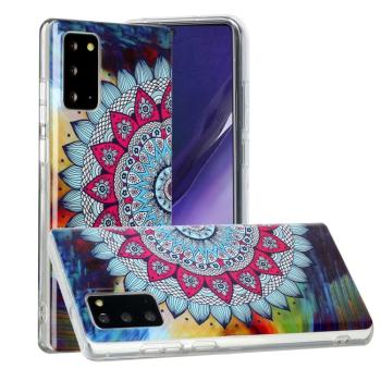 ART TPU Svietiaci obal Samsung Galaxy Note 20 HALF FLOWER