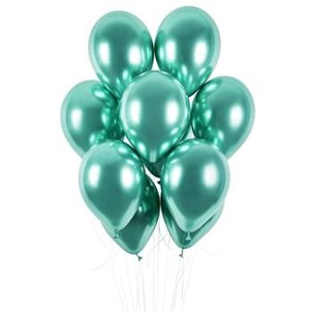 Balóniky chrómované 50 ks zelené lesklé – priemer 33 cm (8021886129304)