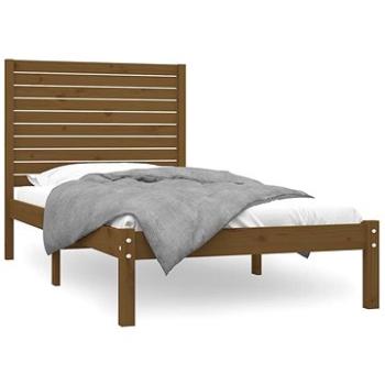 Rám postele medovo hnedý masívne drevo 100 × 200 cm, 3104601