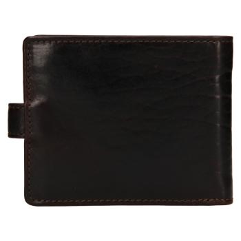 Lagen Pánska peňaženka kožená E1036/T Tmavo hnedá