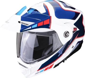 Scorpion ADX-2 CAMINO Pearl White/Blue/Red XS Prilba