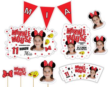 Personalizovaný narodeninový set - Minnie Mouse