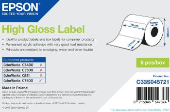 Epson C33S045721 label roll, normal paper, 76x127mm