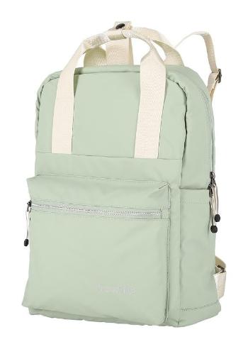 Travelite Basics Canvas Backpack Light green