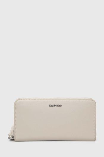 Peňaženka Calvin Klein dámska,béžová farba,K60K611687