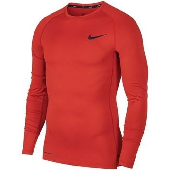 Nike  Tričká s krátkym rukávom Pro Longsleeve Top M  Červená