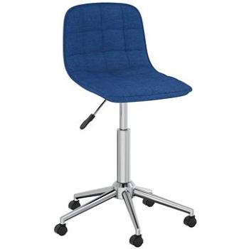 Otočná jedálenská stolička modrá textil, 334087