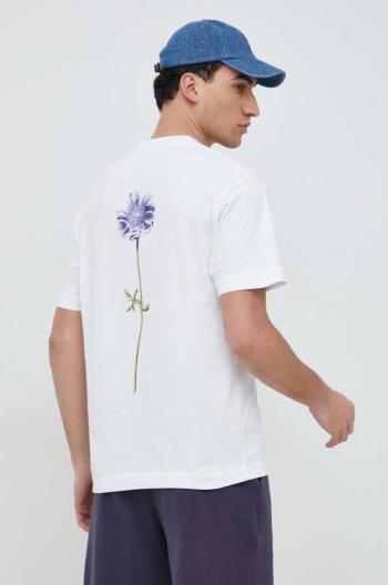 Bavlnené tričko Liu Jo biela farba, s potlačou