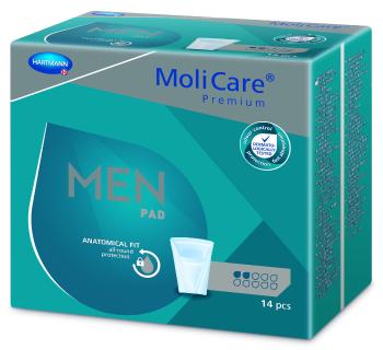 MoliCare Premium Men pad 2 kvapky inkontinenčné vložky pre mužov 14 ks