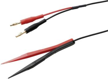 SKS Hirschmann TW 120 BAN merací kábel [lamelový zástrčka 4 mm - skúšacia špička] 1.20 m čierna, červená 1 ks