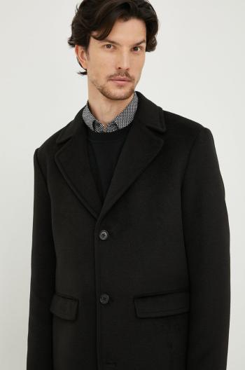 Kabát Sisley pánsky, čierna farba, prechodný,