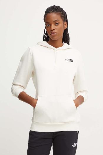 Mikina The North Face Simple Dome Hoodie dámska, béžová farba, s kapucňou, s potlačou, NF0A89EYQLI1