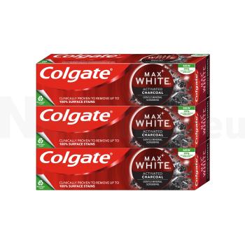 Colgate Max White Charcoal bieliaca 3 x 75 ml