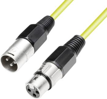 Paccs  XLR prepojovací kábel [1x XLR zásuvka - 1x XLR zástrčka] 10.00 m žltá