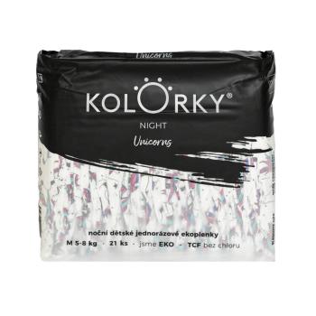 KOLORKY NIGHT M 5-8 kg nočné jednorázové eko 21 ks