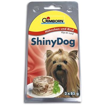GimDog Shiny Dog, kura a hovädzie 2× 85 g (4002064904535)