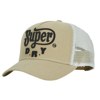 Superdry  DIRT ROAD TRUCKER CAP  Šiltovky Béžová