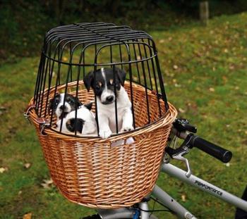 Trixie Front bicycle basket, 44 × 48 × 33 cm, nature